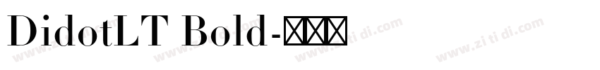 DidotLT Bold字体转换